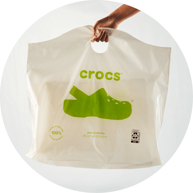 Die cut shopping bags